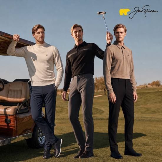 Jack Nicklaus Men's Fleece-Lined Pants 3 Types