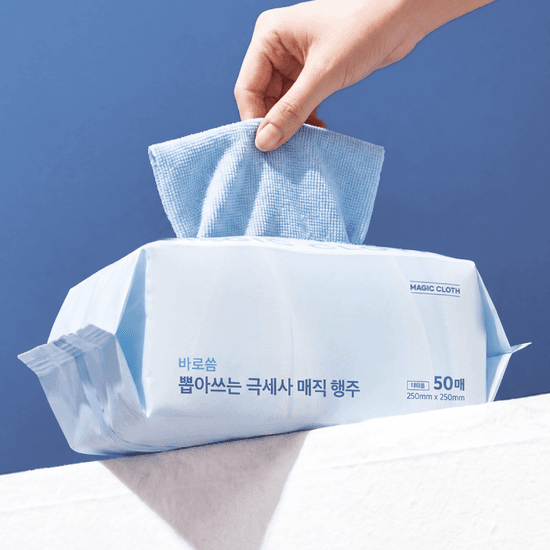 바로씀 뽑아쓰는 극세사 매직행주 50매