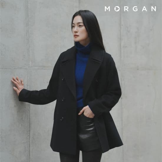 Morgan 26FW Standing Wool Half Coat