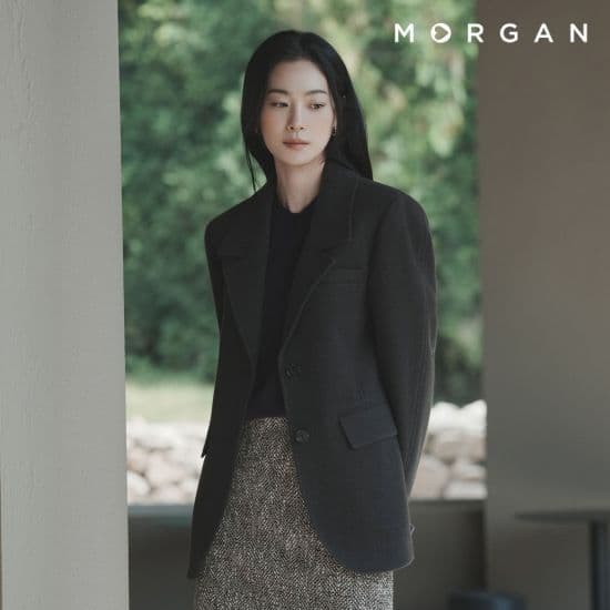 모르간 아틀리에 트윌 울 재킷