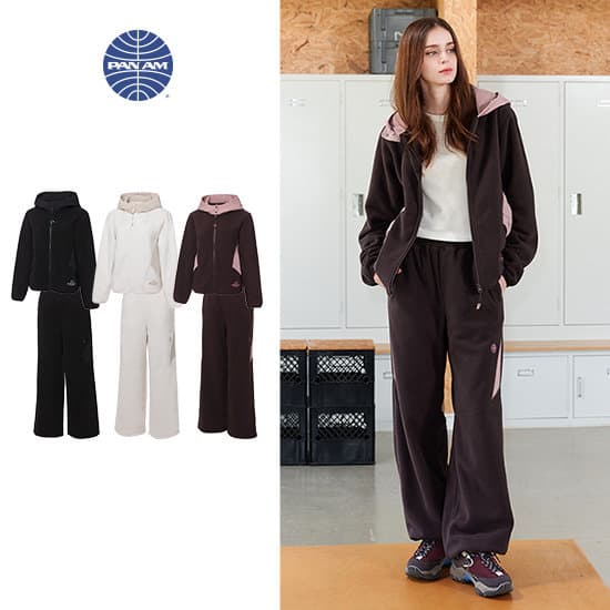 팬암 26FW 플리스 셋업 2종