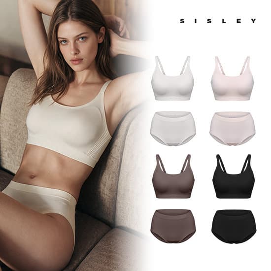 Sisley Seamless Bra & Panty Set (4 Sets)