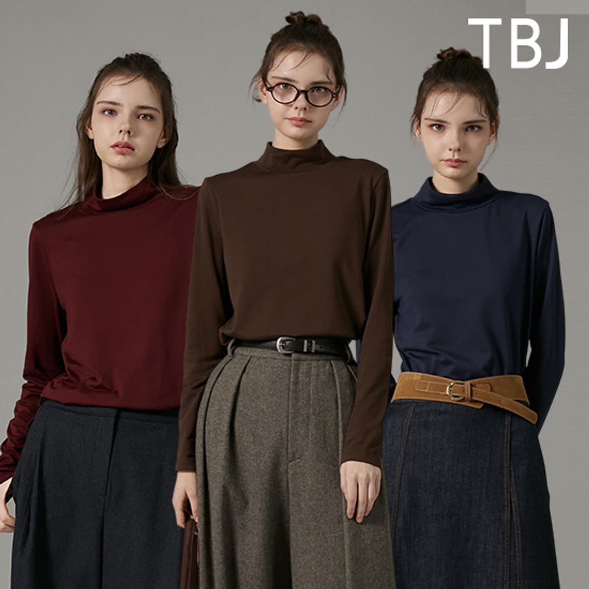TBJ 26FW 여성 기모티셔츠 5종