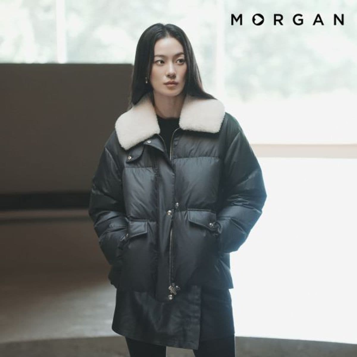 모르간 26FW 하프 구스다운