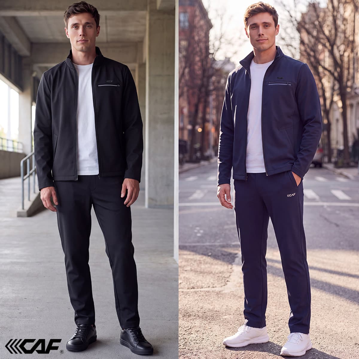 Lecaf 26FW Men's Fleece-Lined Track Set