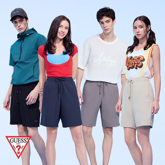 Guess 이지 쇼츠 5부 4종