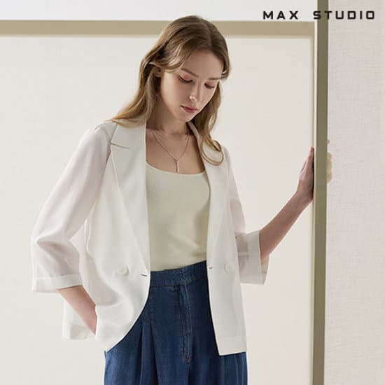 Max Studio 링클프리 더블재킷