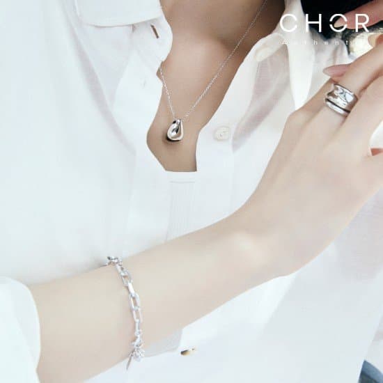 코어 어센틱 SILVER 925 목걸이+팔찌 세트