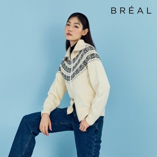 Briell Nordic Cashmere Knit Zip-up