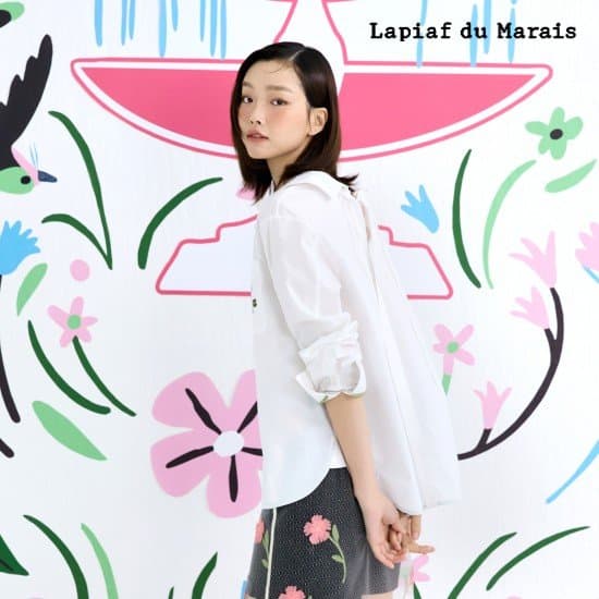 라삐아프 레이스업 셔츠