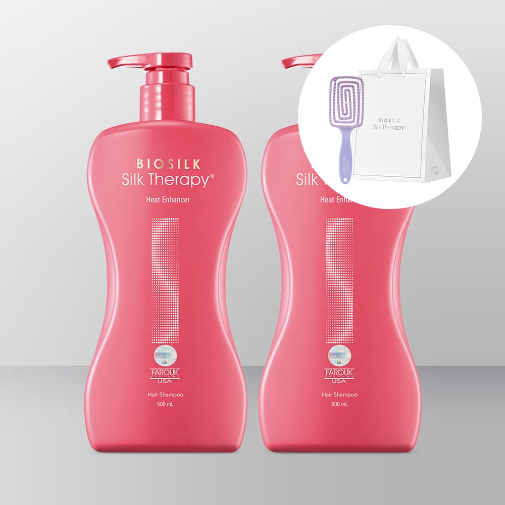 실크테라피 히트인핸서 샴푸 500ml 2개