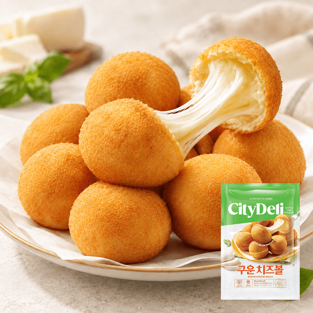 시티델리 구운 치즈볼 250g 2봉
