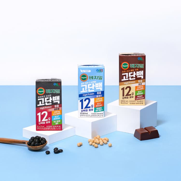 베지밀 고단백 플레인 190mlx48팩