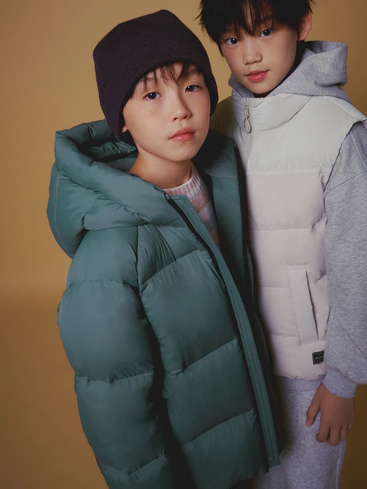 덕다운 후드 점퍼