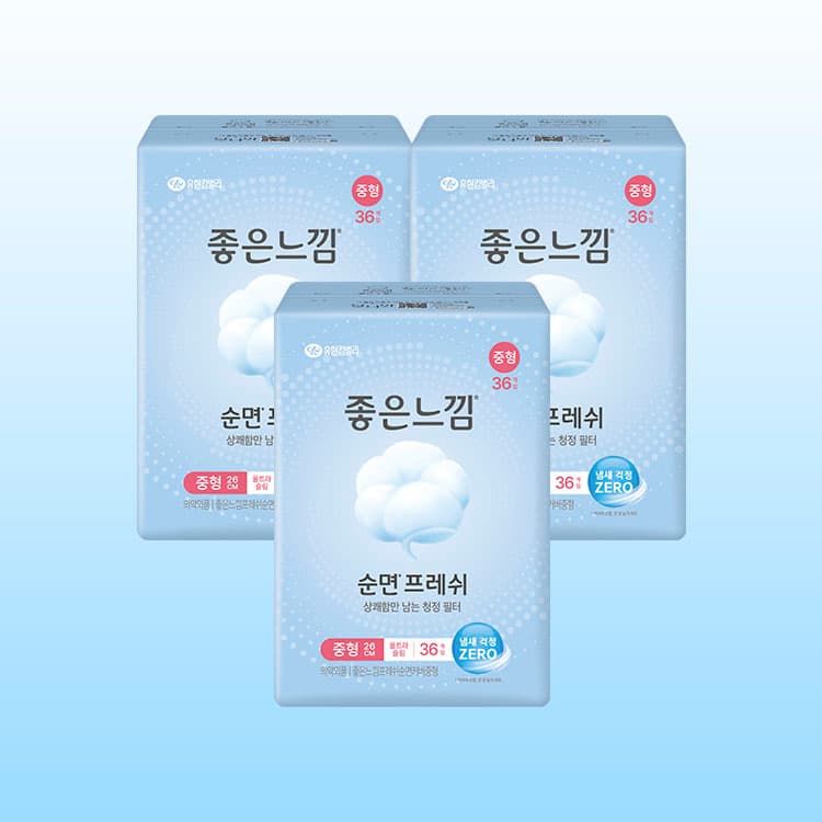 좋은느낌 팬티라이너 롱 216매