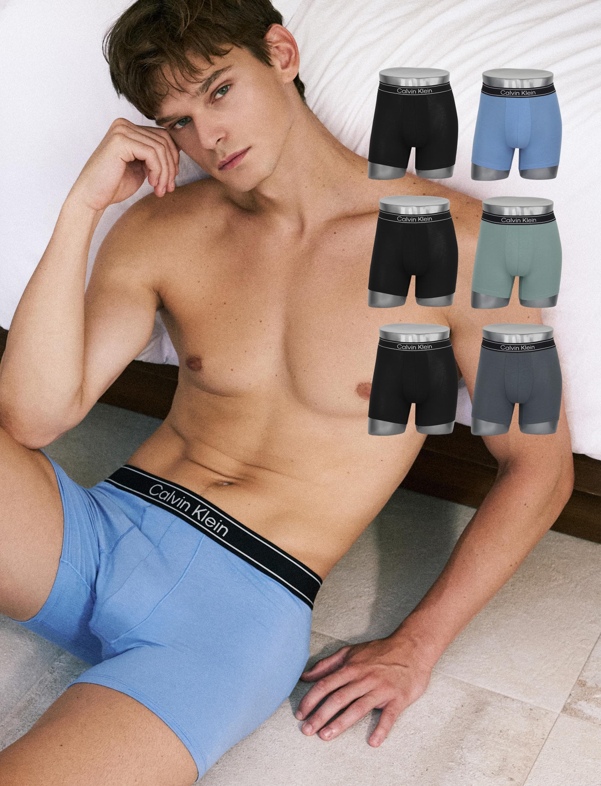 Calvin Klein 뱀부 컴포트 드로즈 6종