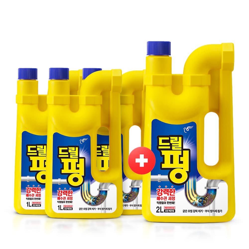 드릴펑 배수구 세척제 1L×3+2L