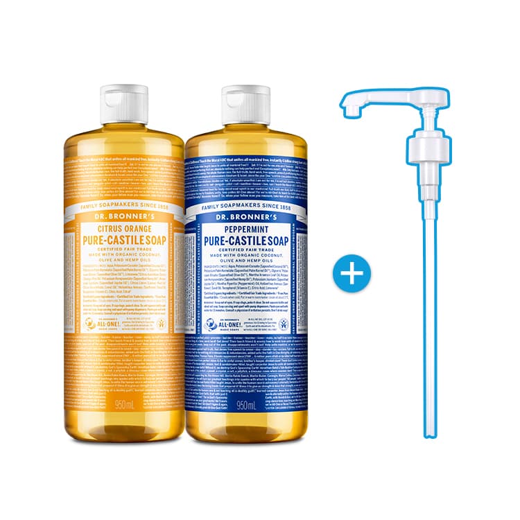 Dr. Bronner's Pure Castile Soap 950ml x2