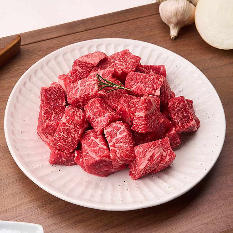 엄마네한우 1++ 국거리 600g