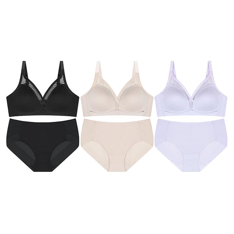 레어러블 서포트 브라+팬티 6종세트
