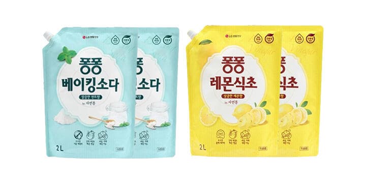 퐁퐁 친환경 주방세제 리필 2L×4개