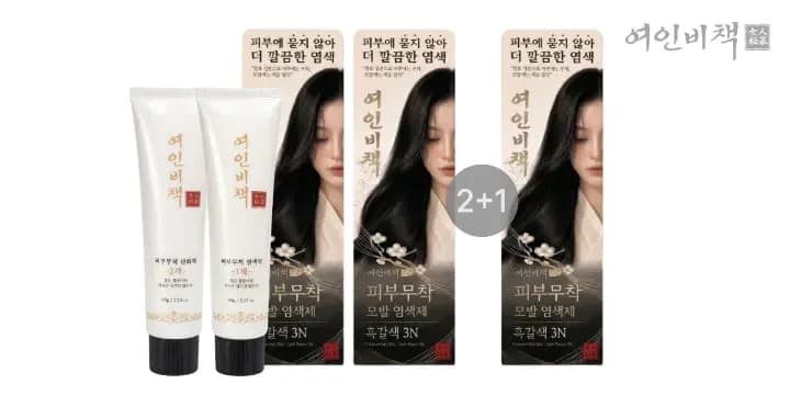Yeo In Bi Chaek No-Mess Hair Dye 120g 3 Pack