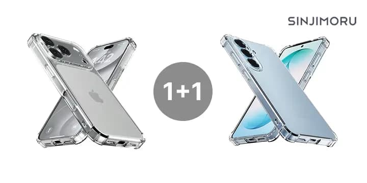 Sinjimoru 1+1 Phone Case for iPhone 18 and More