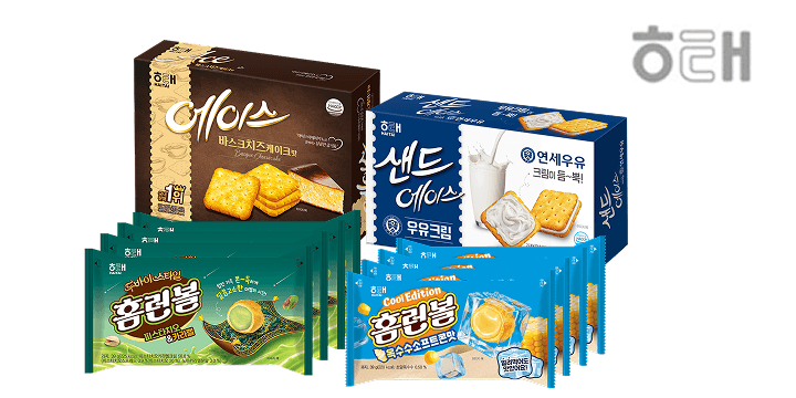 해태 에이스 씬 솔티카라멜+홈런볼 4번들