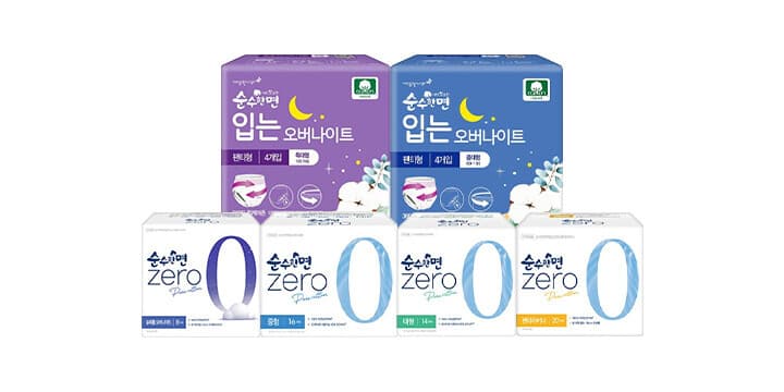 순수한면 제로 팬티라이너 슈퍼롱 20매 3개