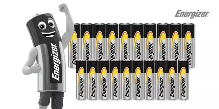 Energizer Alkaline AA Batteries 20-Count
