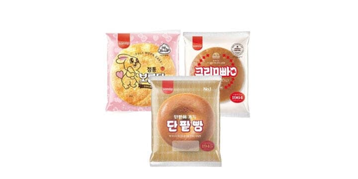 삼립 삼총사빵 3종 15봉