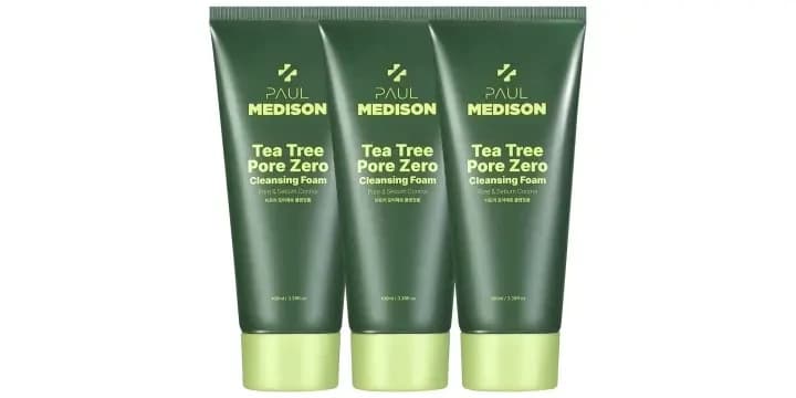 Foremedison Tea Tree Pore Zero Cleansing Foam 100ml x3