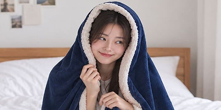 포근한 양털 극세사 담요