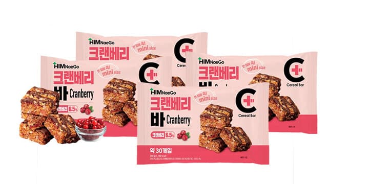 Himnaego Cranberry Cereal Bar 4-Pack
