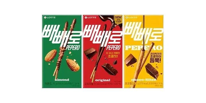 Lotte Pepero Choco/Almond/Choco Field