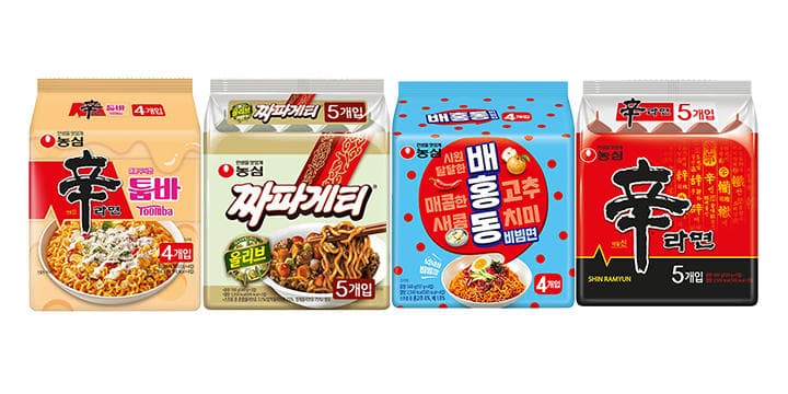 농심 대표라면 4종 모음