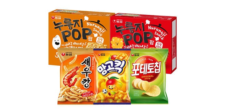 농심 새우깡 10개