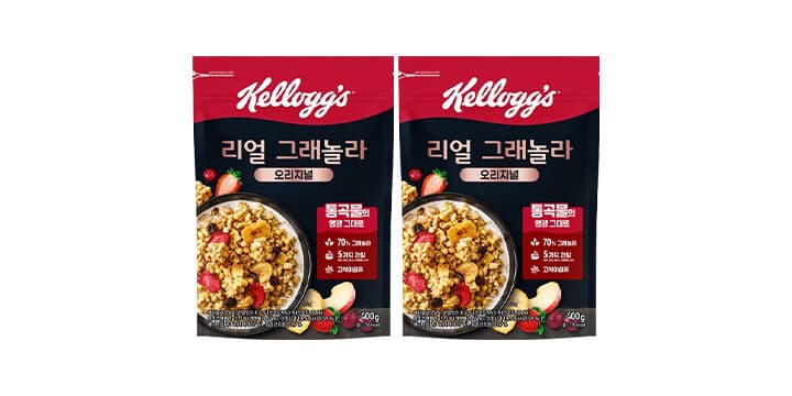 켈로그 리얼 그래놀라 400g 2개