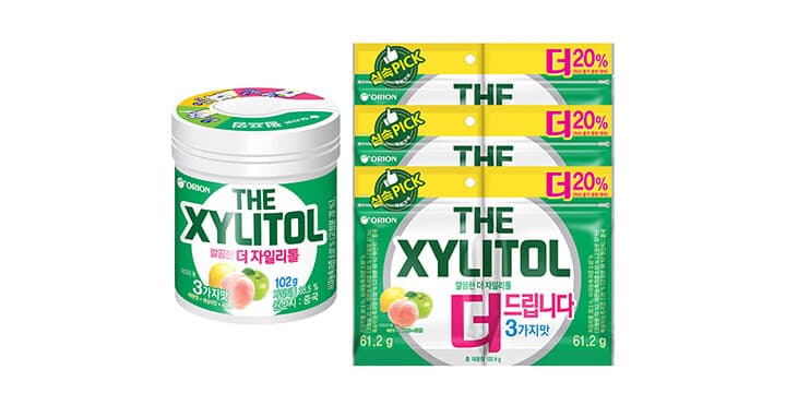 오리온 더자일리톨 용기+리필 4개입