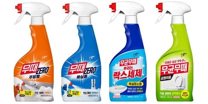 피죤 무때ZERO 욕실용 500ml 4개