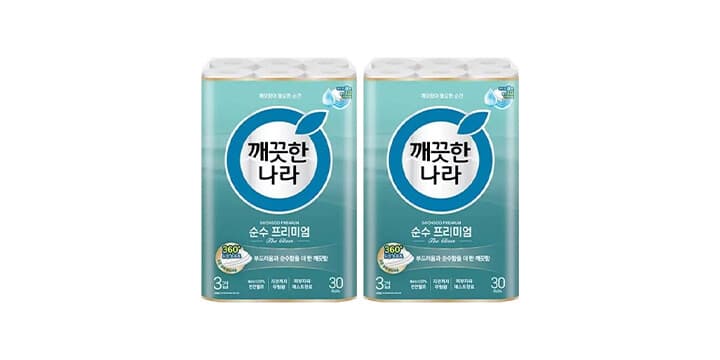 깨끗한나라 더클래스 60롤