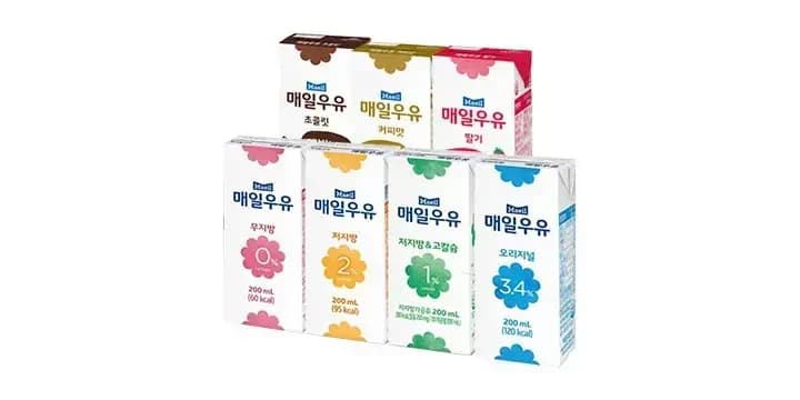 Maeil Milk Sterilized Original 200ml, 24 bottles