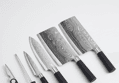 Stainless Kitchen Knife 6-Piece Set, Black