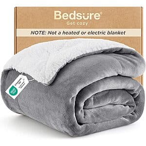 Bedsure Sherpa Fleece Throw