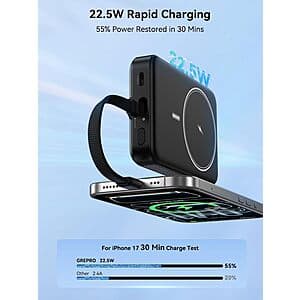 Grepro 10000mAh Magnetic Power Bank