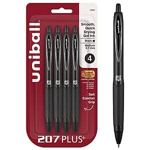 uni-ball 207 Plus+ 젤펜 4개