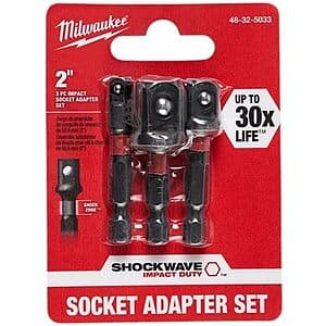 Milwaukee SHOCKWAVE 어댑터 3종