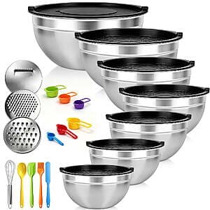stusgo Stainless Steel Mixing Bowls Set 7-Pc