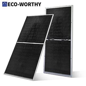 ECO-WORTHY 195W Bifacial Solar Panel