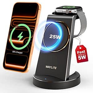 WayLite 3-in-1 25W 무선 충전기